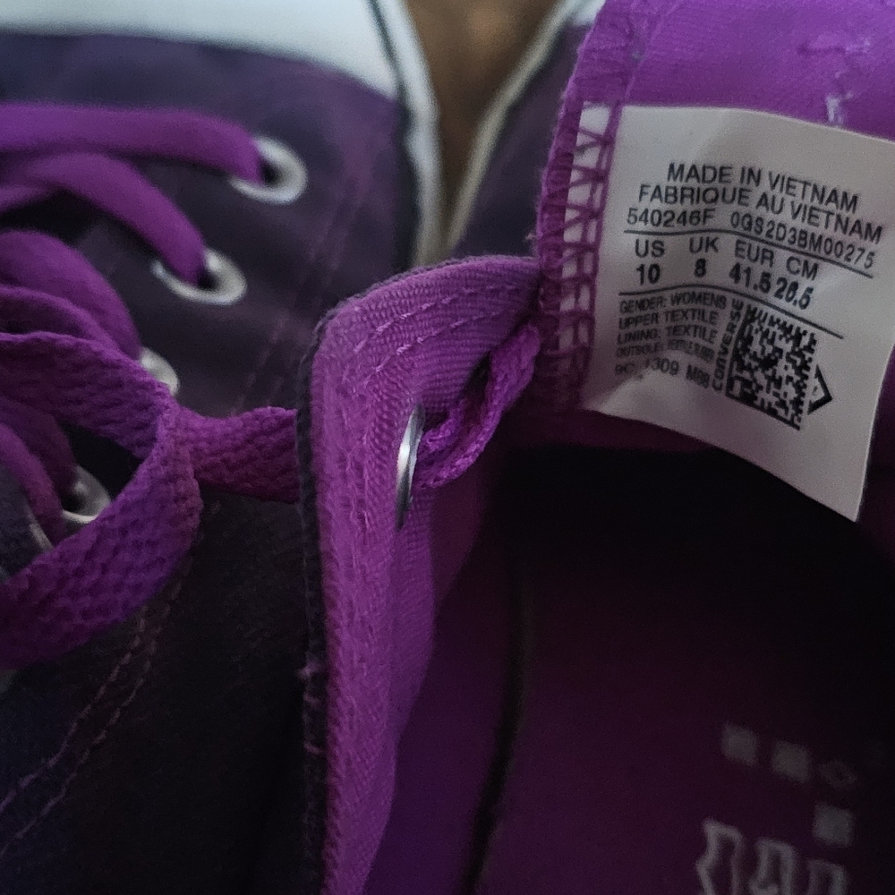 Converse All Star Purple Low Top Sneakers CT OX 540246F - Picture 4 of 4